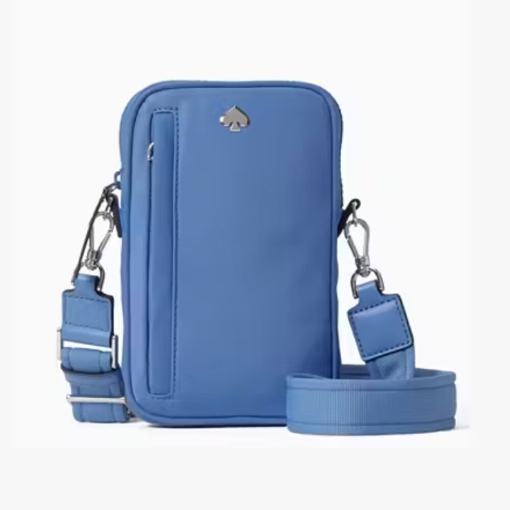 kate spade Jae North South Phone Crossbody bag purse blue nwot - Picture 1 of 9